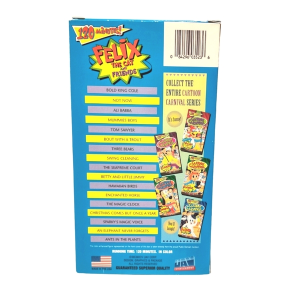Vintage VHS Felix The Cat and Friends Movie Collectible - Picture 4 of 4